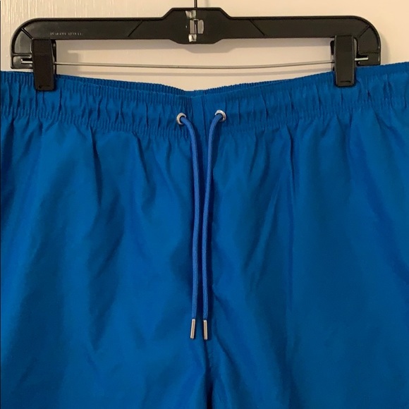 Lands’ End Solid Volley Swim Shorts Blue LG NEW - Picture 9 of 15
